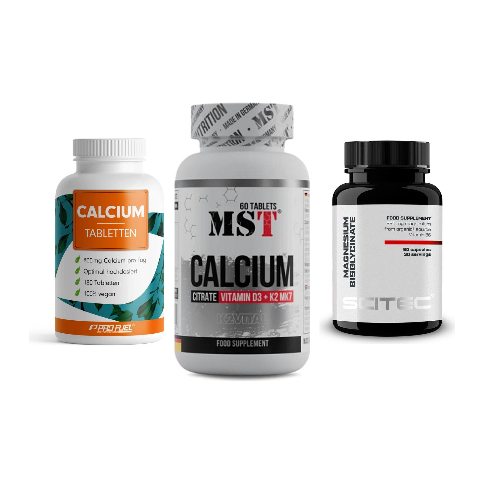 Calcium, Vitamin D & Magnesium: ProFuel Calcium + 2 weitere – alle enthaltenen Artikel