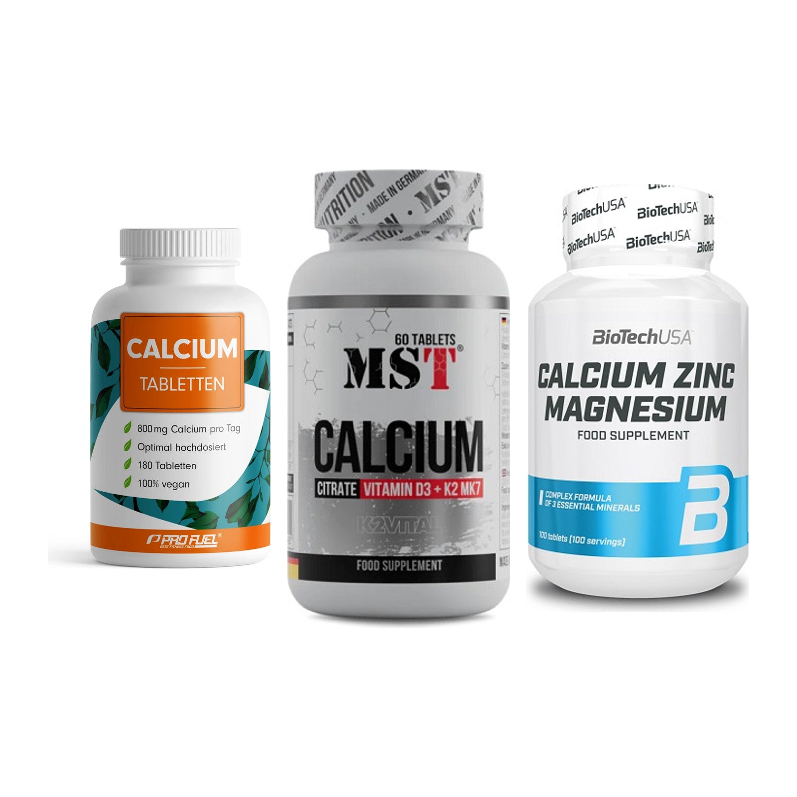 Calcium, Vitamin D & Magnesium: ProFuel Calcium + 2 weitere – alle enthaltenen Artikel