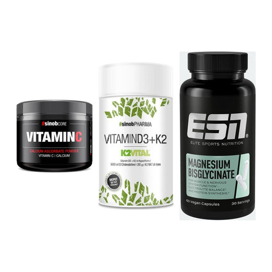 Calcium, Vitamin D & Magnesium: Sinob Vitamin C Calcium + 2 weitere – alle enthaltenen Artikel