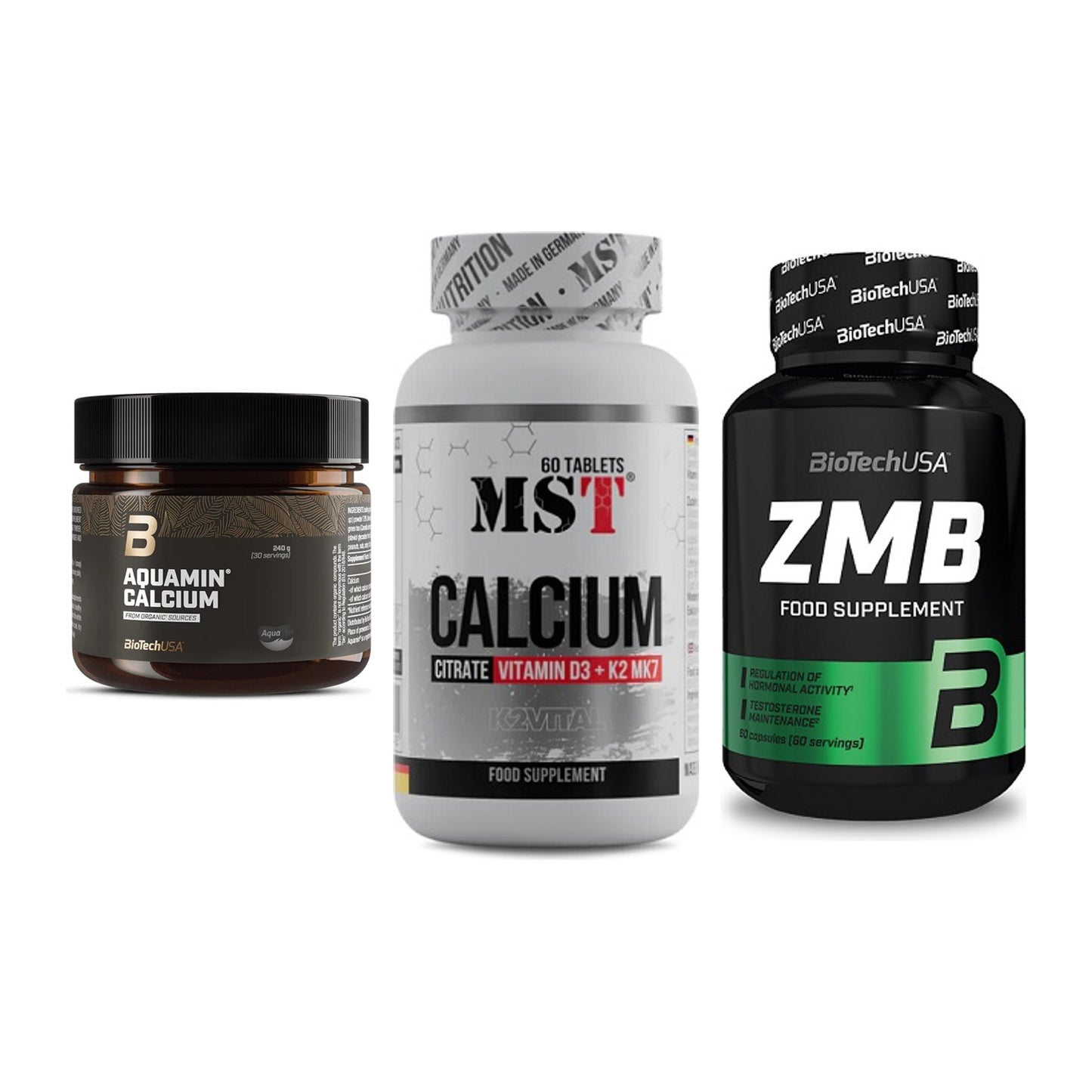 Calcium, Vitamin D & Magnesium: BioTech Aquamin Calcium + 2 weitere – alle enthaltenen Artikel