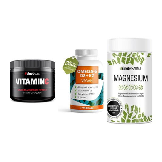 Calcium, Vitamin D & Magnesium: Sinob Vitamin C Calcium + 2 weitere – alle enthaltenen Artikel