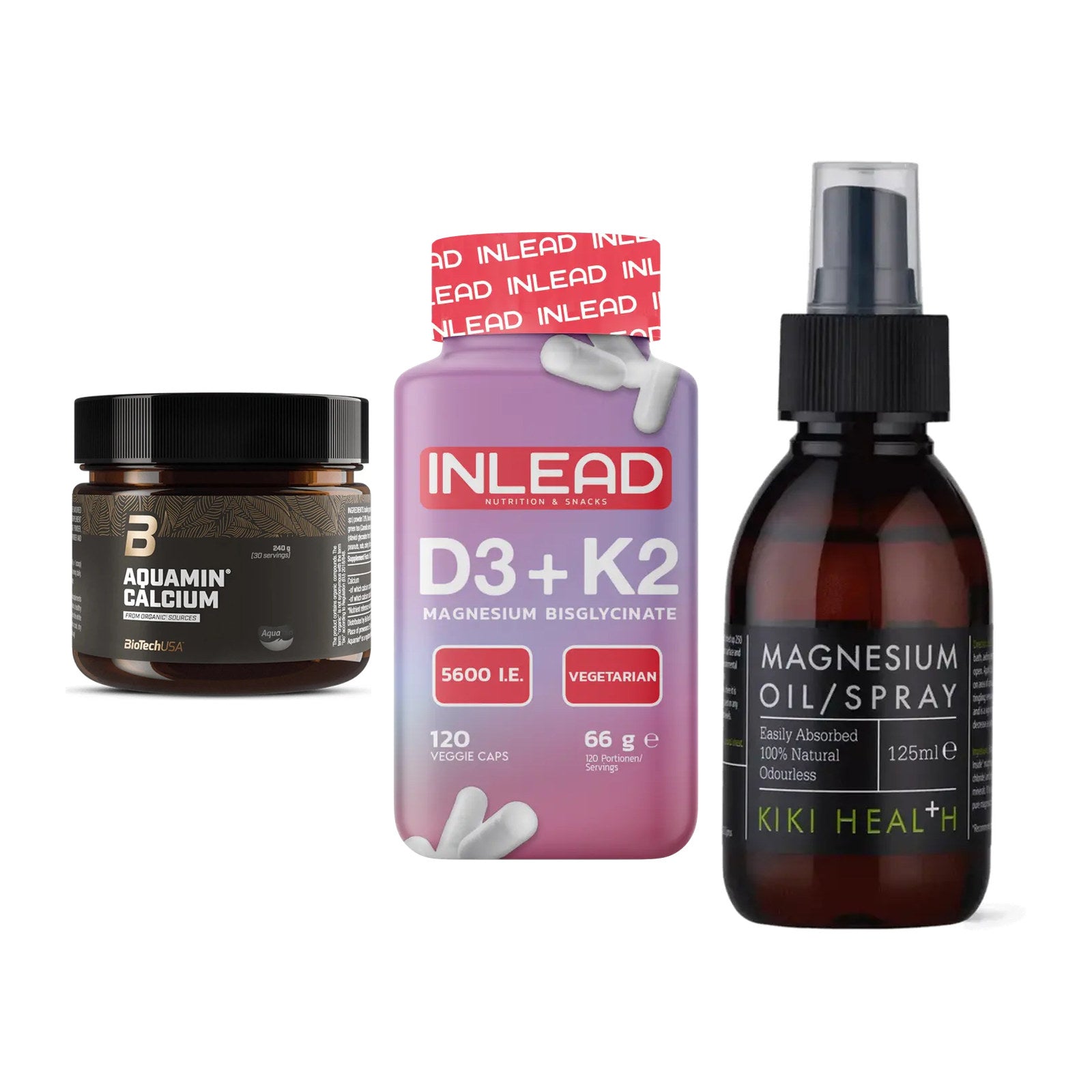 Calcium, Vitamin D & Magnesium: BioTech Aquamin Calcium + 2 weitere – alle enthaltenen Artikel
