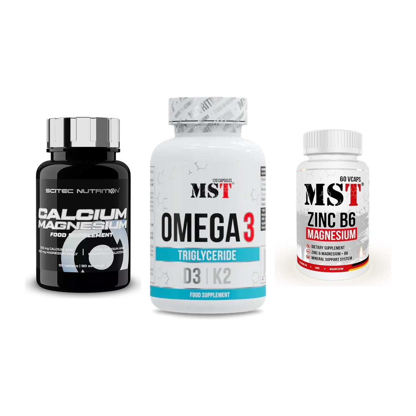 Calcium, Vitamin D & Magnesium: Scitec Calcium Magnesium + 2 weitere – alle enthaltenen Artikel
