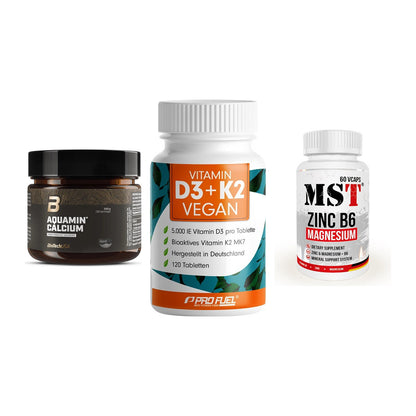 Calcium, Vitamin D & Magnesium: BioTech Aquamin Calcium + 2 weitere – alle enthaltenen Artikel