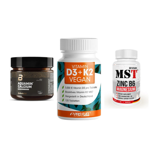 Calcium, Vitamin D & Magnesium: BioTech Aquamin Calcium + 2 weitere – alle enthaltenen Artikel