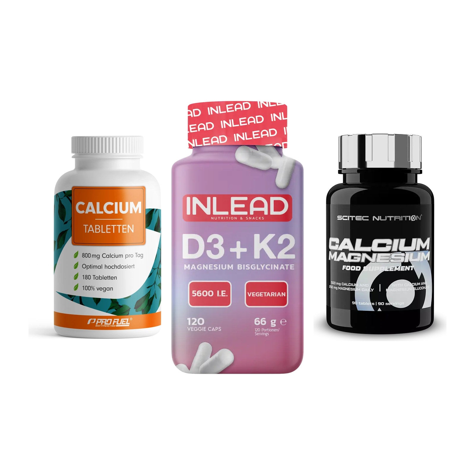 Calcium, Vitamin D & Magnesium: ProFuel Calcium + 2 weitere – alle enthaltenen Artikel