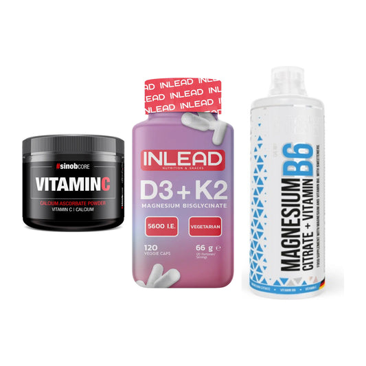 Calcium, Vitamin D & Magnesium: Sinob Vitamin C Calcium + 2 weitere – alle enthaltenen Artikel