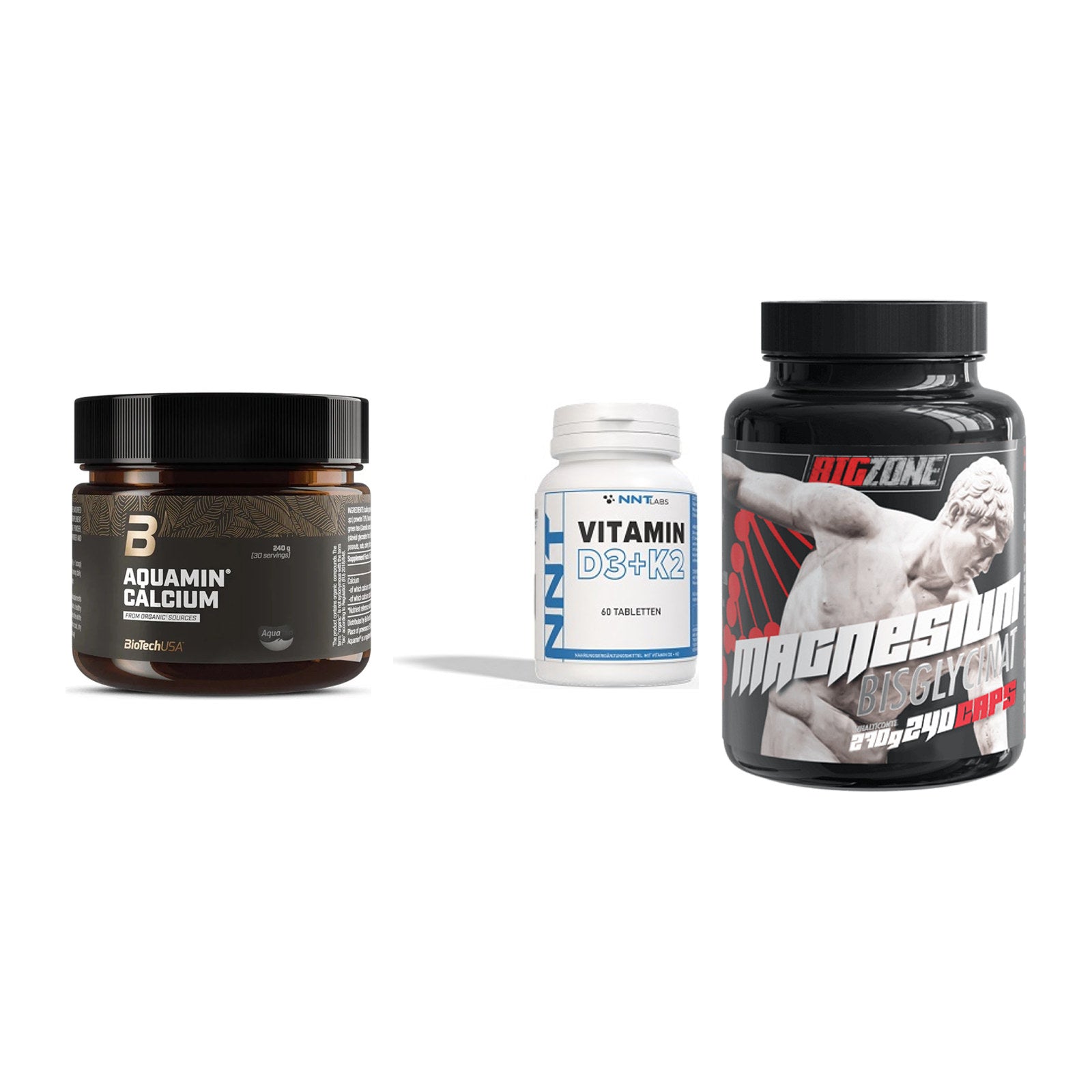 Calcium, Vitamin D & Magnesium: BioTech Aquamin Calcium + 2 weitere – alle enthaltenen Artikel