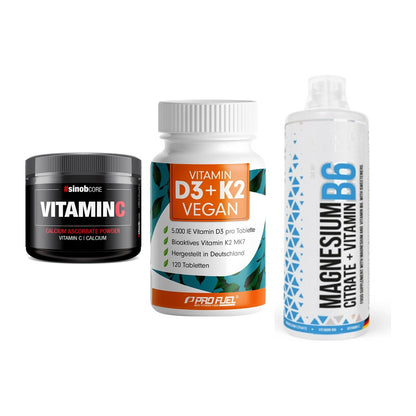 Calcium, Vitamin D & Magnesium: Sinob Vitamin C Calcium + 2 weitere – alle enthaltenen Artikel