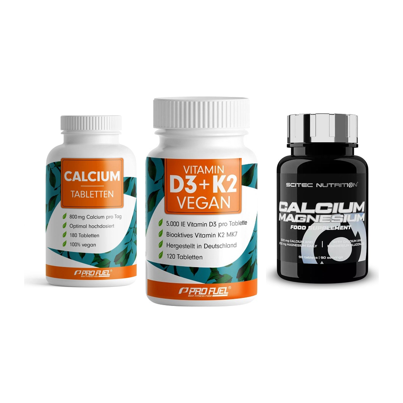 Calcium, Vitamin D & Magnesium: ProFuel Calcium + 2 weitere – alle enthaltenen Artikel