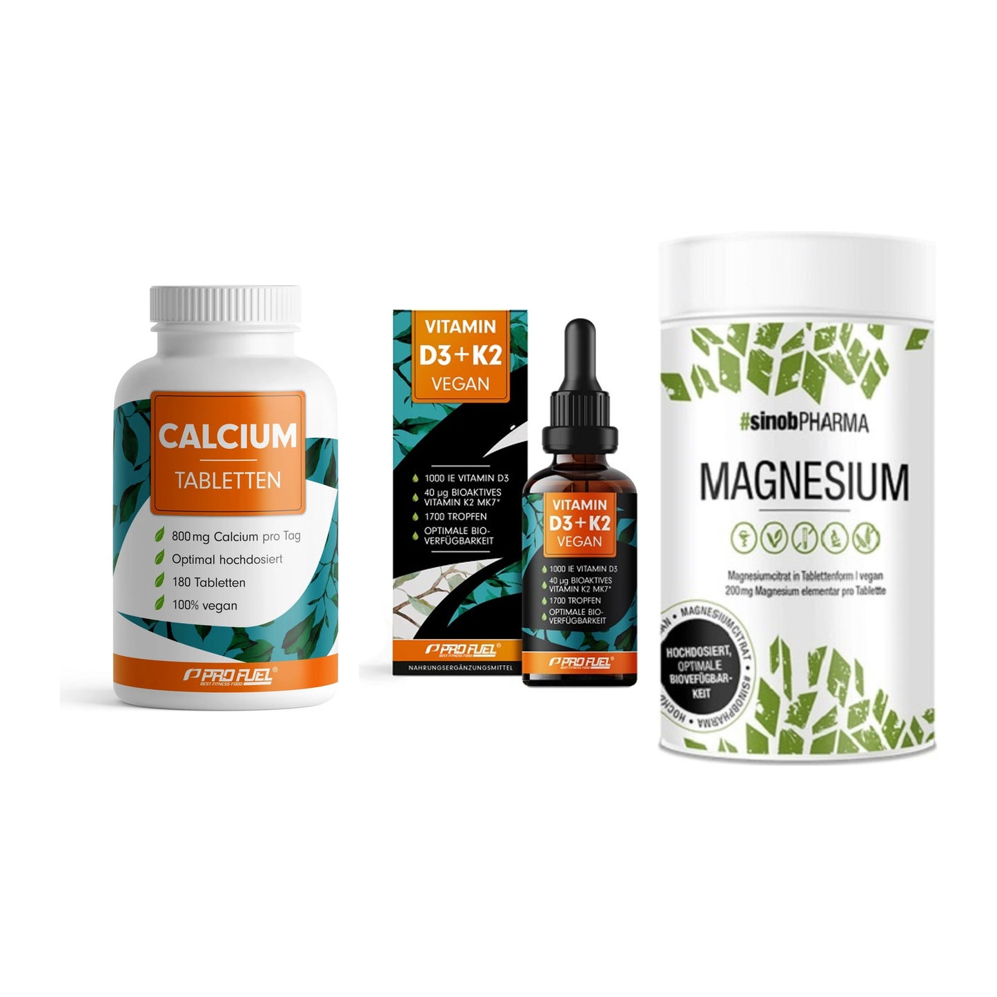 Calcium, Vitamin D & Magnesium: ProFuel Calcium + 2 weitere – alle enthaltenen Artikel