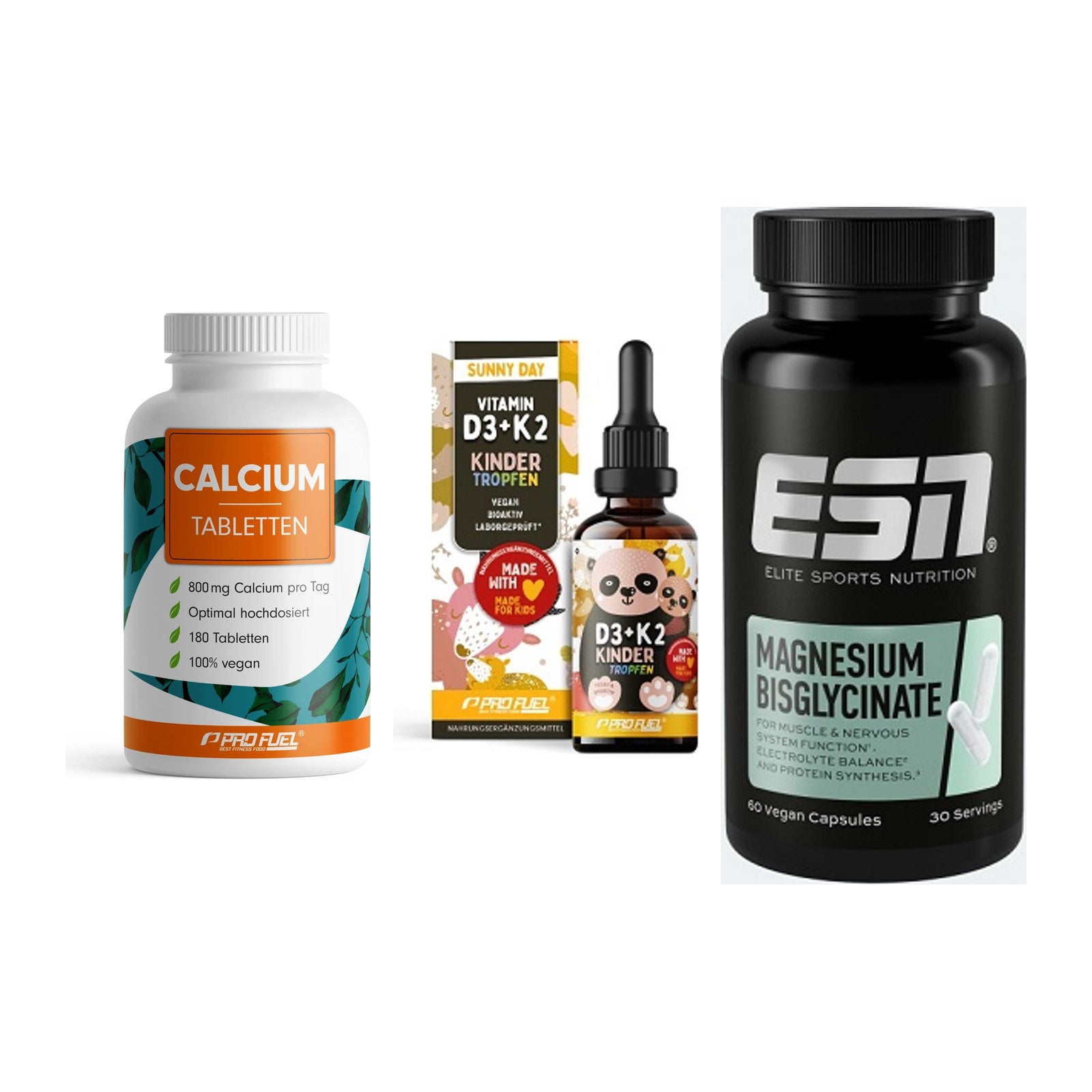 Calcium, Vitamin D & Magnesium: ProFuel Calcium + 2 weitere – alle enthaltenen Artikel