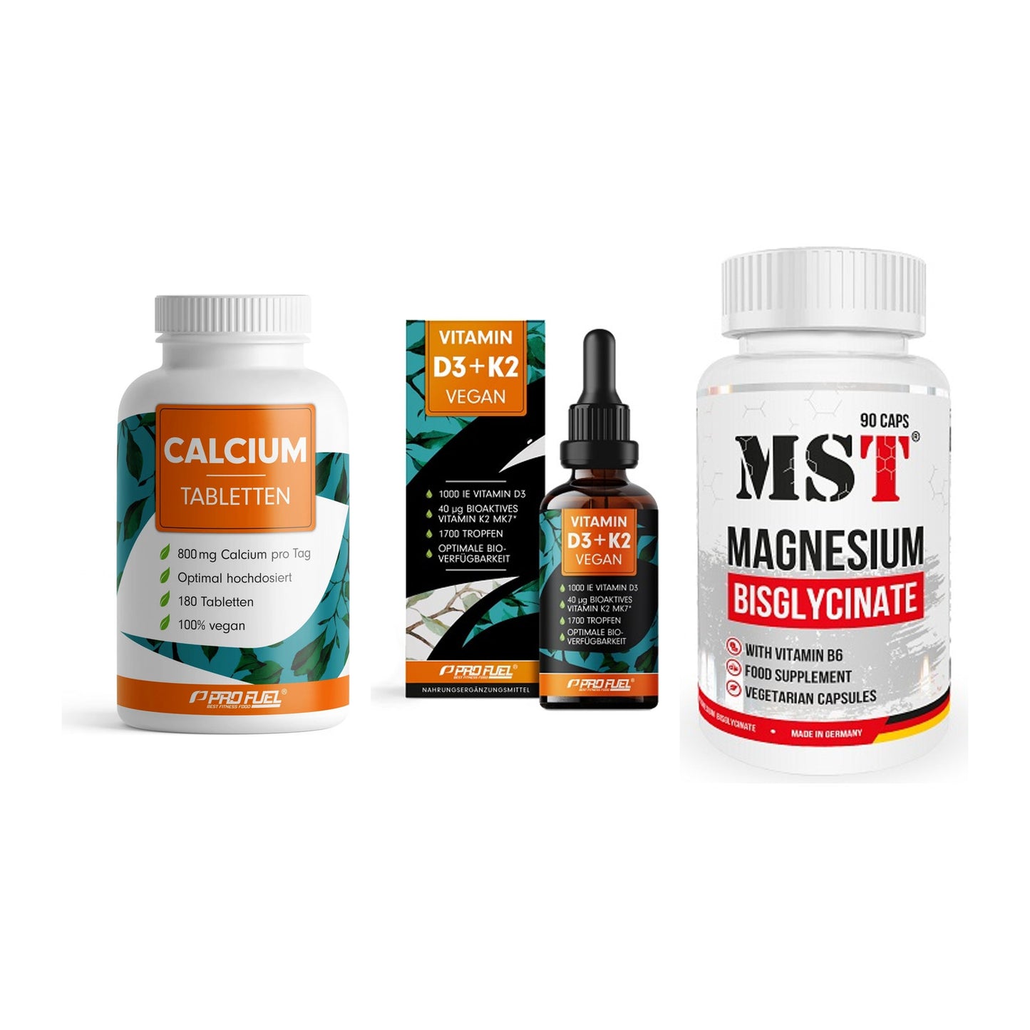 Calcium, Vitamin D & Magnesium: ProFuel Calcium + 2 weitere – alle enthaltenen Artikel