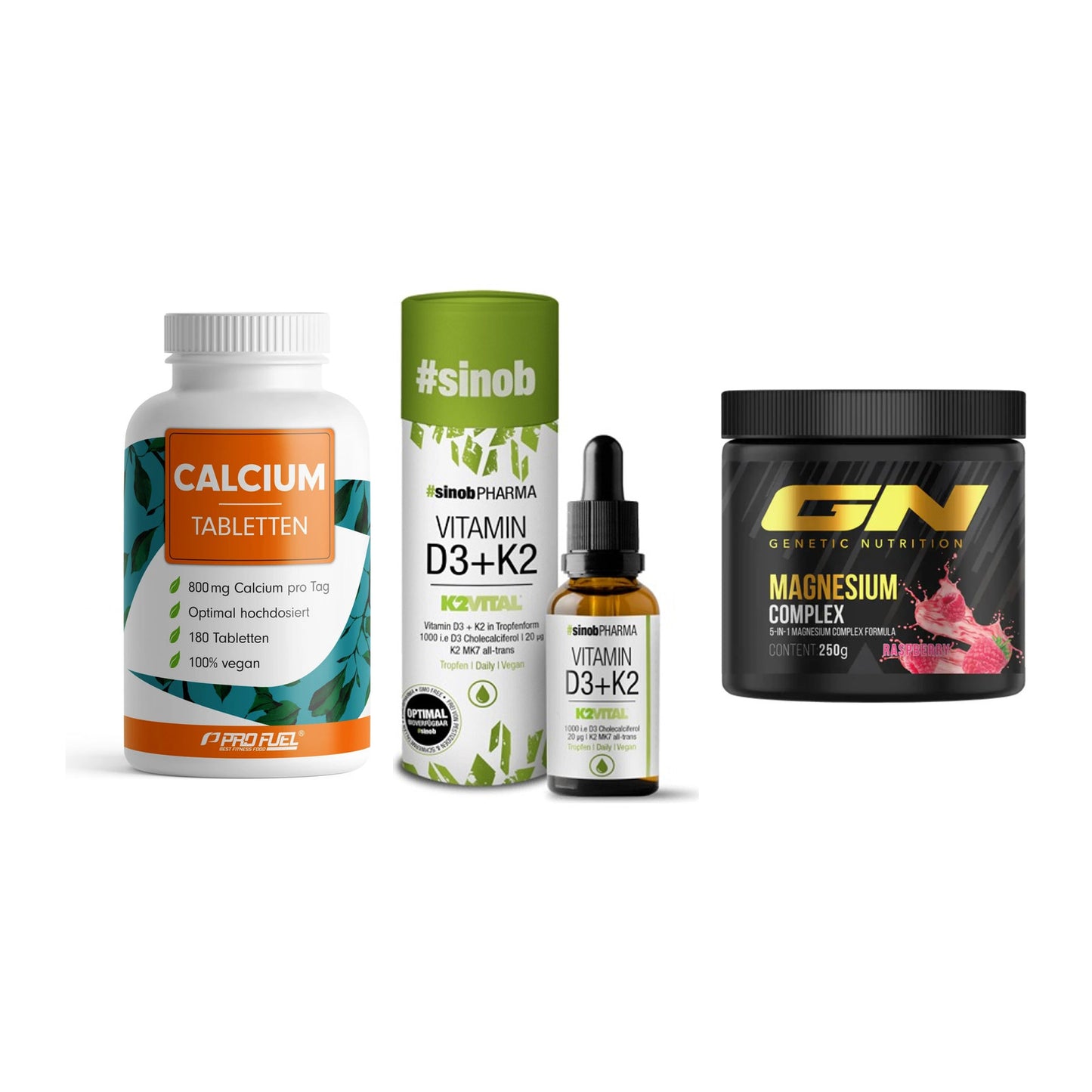 Calcium, Vitamin D & Magnesium: ProFuel Calcium + 2 weitere – alle enthaltenen Artikel