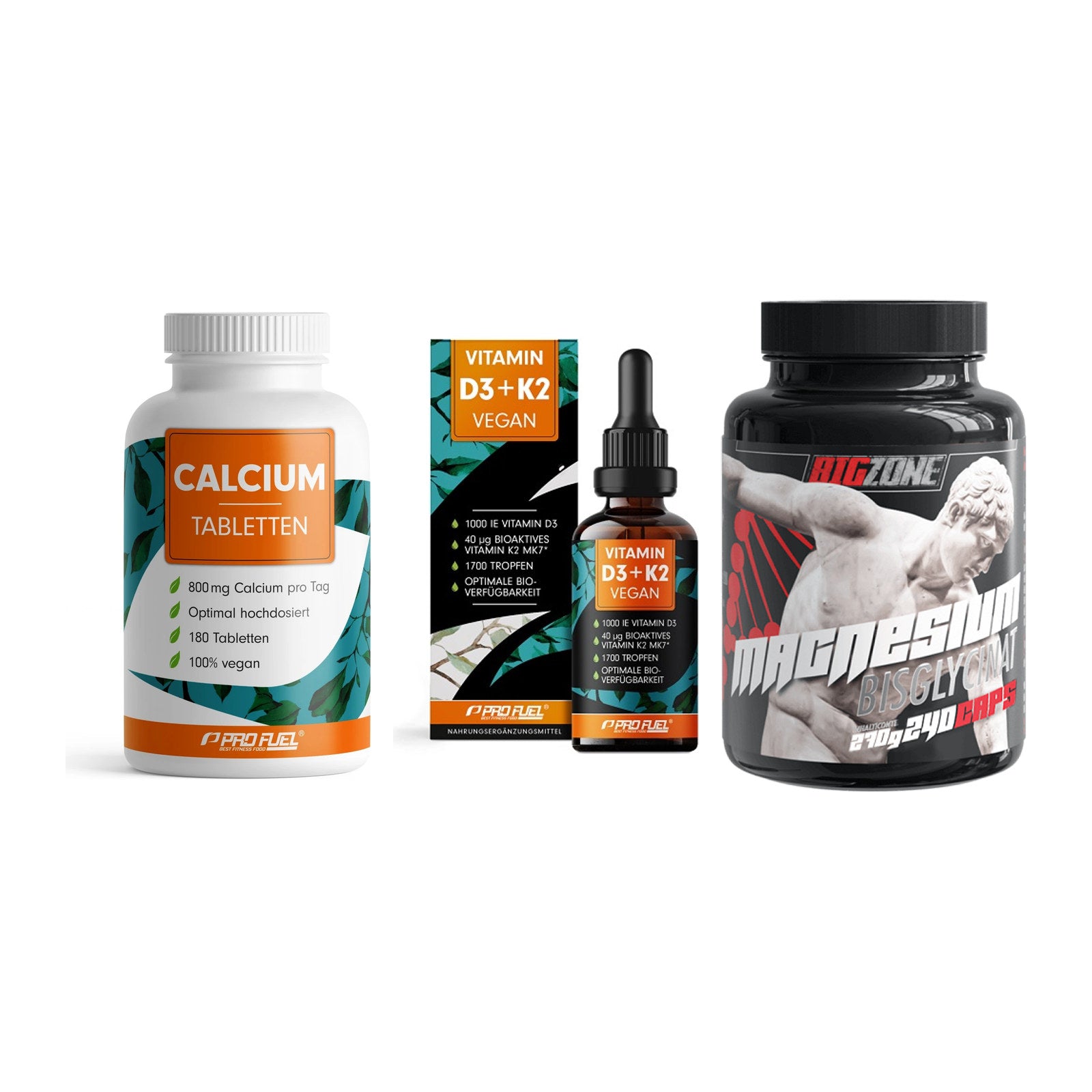 Calcium, Vitamin D & Magnesium: ProFuel Calcium + 2 weitere – alle enthaltenen Artikel