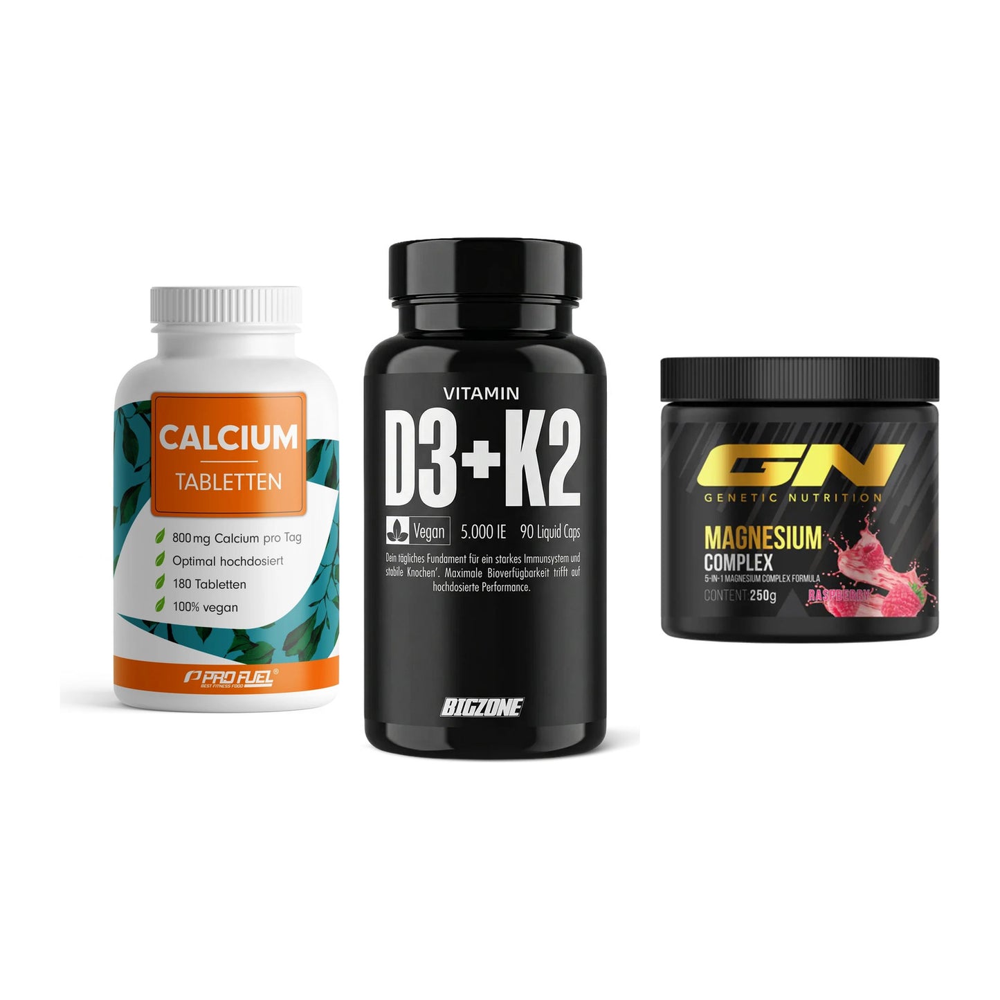 Calcium, Vitamin D & Magnesium: ProFuel Calcium + 2 weitere – alle enthaltenen Artikel