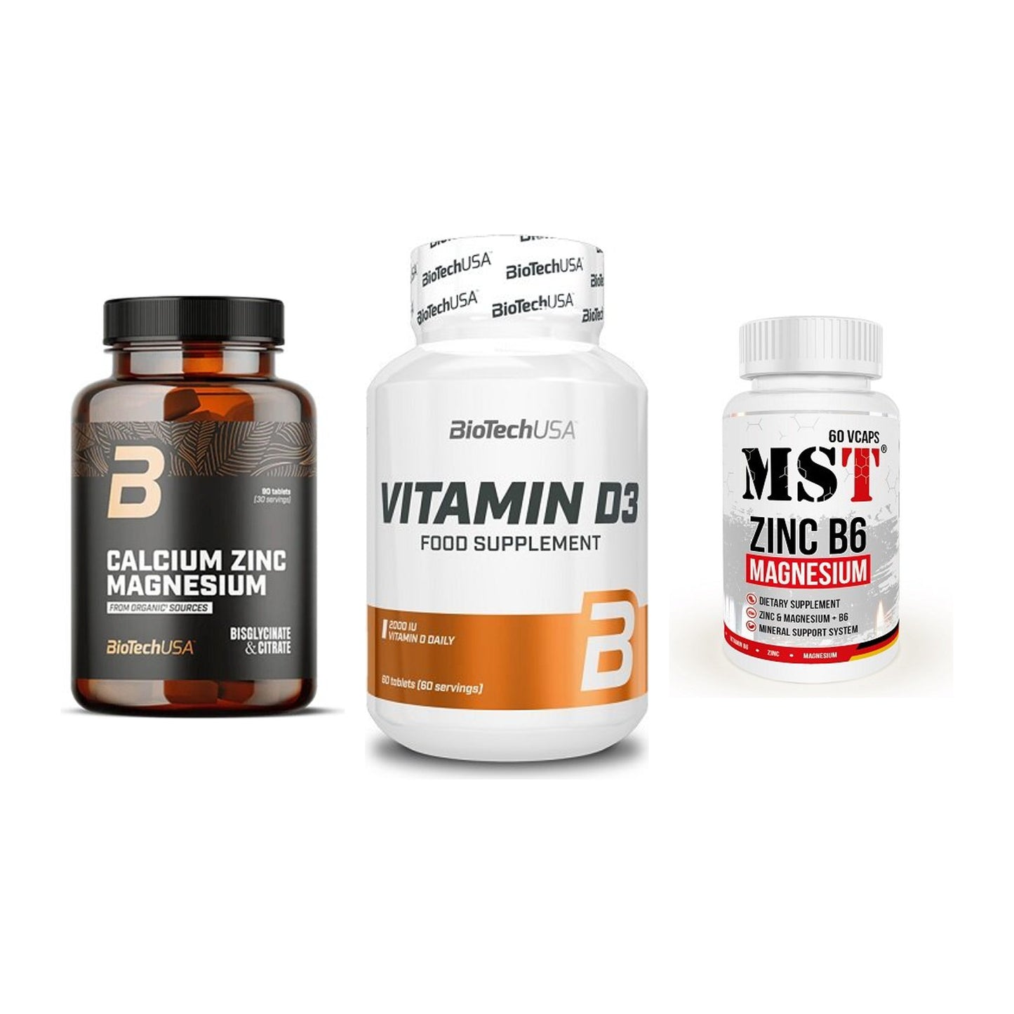 Calcium, Vitamin D & Magnesium: BioTech Calcium Zinc + 2 weitere – alle enthaltenen Artikel