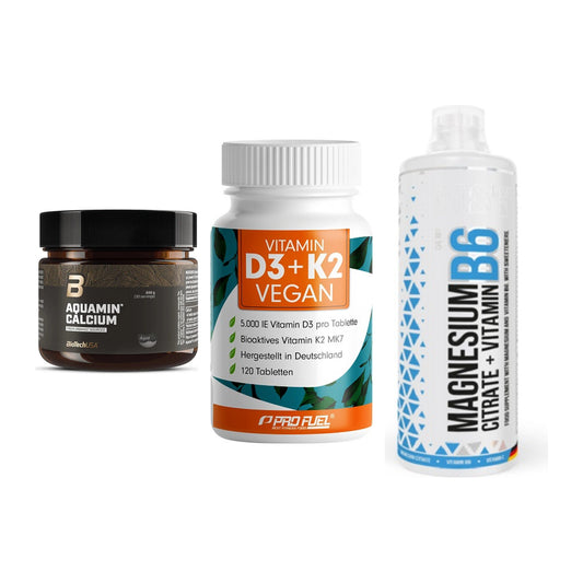 Calcium, Vitamin D & Magnesium: BioTech Aquamin Calcium + 2 weitere – alle enthaltenen Artikel