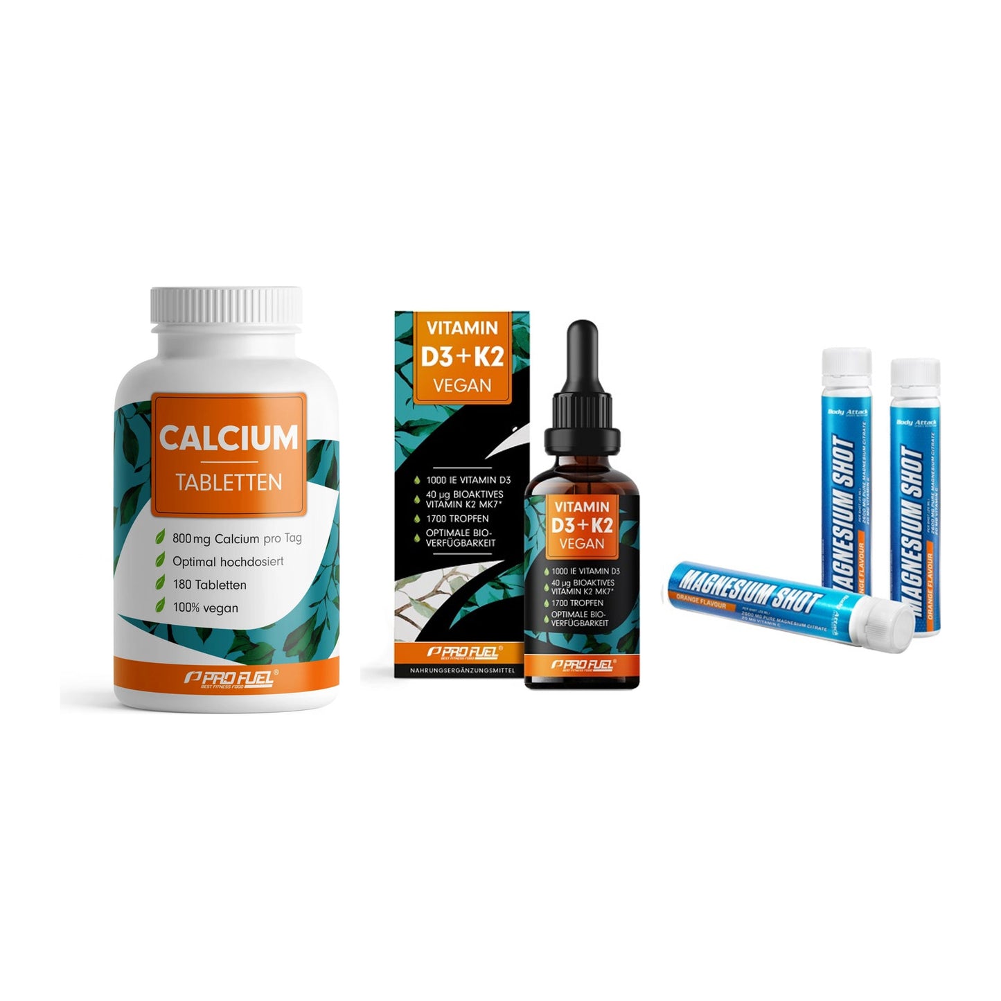 Calcium, Vitamin D & Magnesium: ProFuel Calcium + 2 weitere – alle enthaltenen Artikel