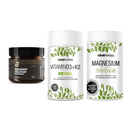 Calcium, Vitamin D & Magnesium: BioTech Aquamin Calcium + 2 weitere – alle enthaltenen Artikel