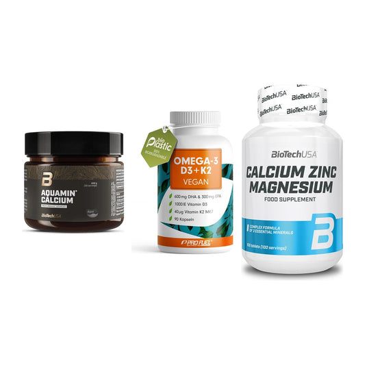 Calcium, Vitamin D & Magnesium: BioTech Aquamin Calcium + 2 weitere – alle enthaltenen Artikel