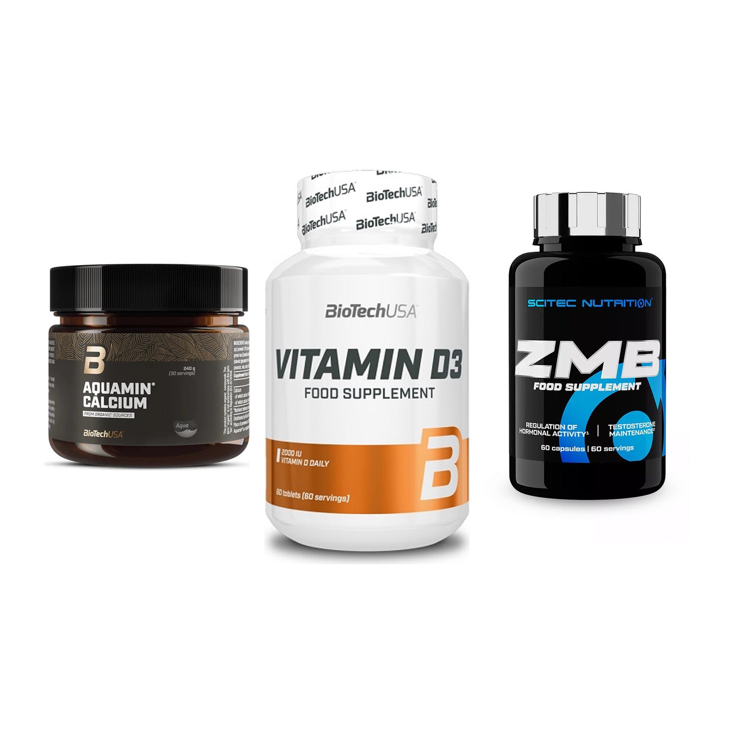 Calcium, Vitamin D & Magnesium: BioTech Aquamin Calcium + 2 weitere – alle enthaltenen Artikel