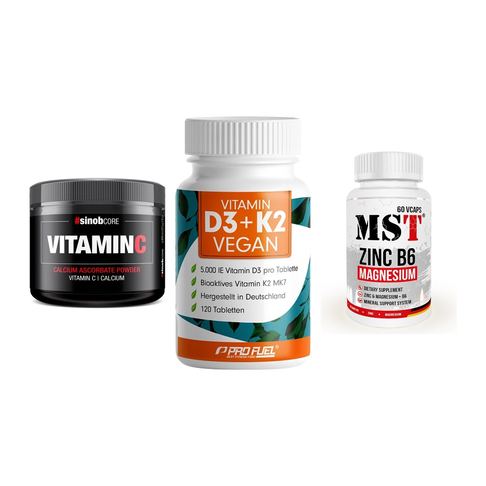 Calcium, Vitamin D & Magnesium: Sinob Vitamin C Calcium + 2 weitere – alle enthaltenen Artikel
