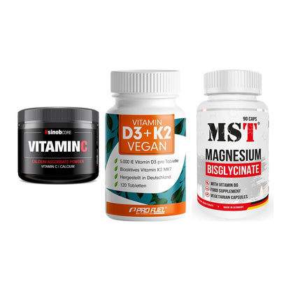 Calcium, Vitamin D & Magnesium: Sinob Vitamin C Calcium + 2 weitere – alle enthaltenen Artikel
