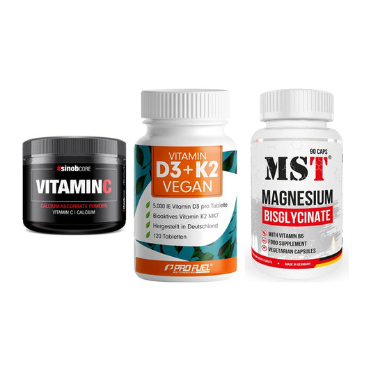 Calcium, Vitamin D & Magnesium: Sinob Vitamin C Calcium + 2 weitere – alle enthaltenen Artikel