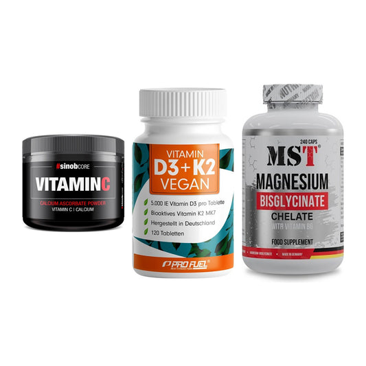 Calcium, Vitamin D & Magnesium: Sinob Vitamin C Calcium + 2 weitere – alle enthaltenen Artikel