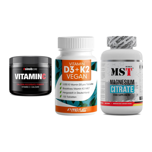 Calcium, Vitamin D & Magnesium: Sinob Vitamin C Calcium + 2 weitere – alle enthaltenen Artikel