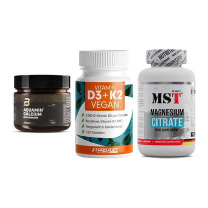 Calcium, Vitamin D & Magnesium: BioTech Aquamin Calcium + 2 weitere – alle enthaltenen Artikel