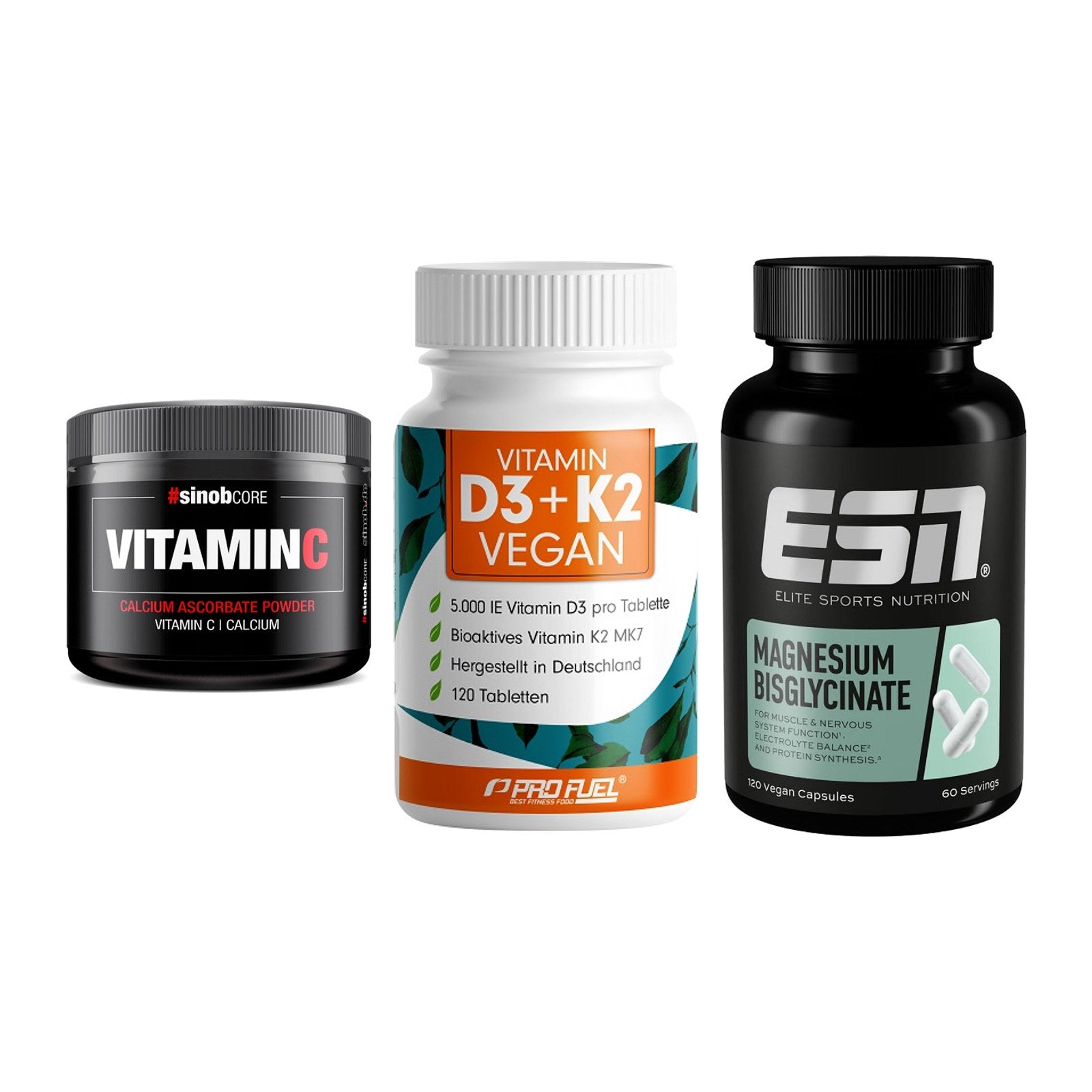 Calcium, Vitamin D & Magnesium: Sinob Vitamin C Calcium + 2 weitere – alle enthaltenen Artikel