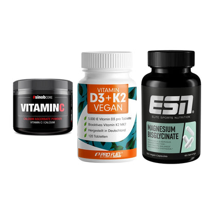 Calcium, Vitamin D & Magnesium: Sinob Vitamin C Calcium + 2 weitere – alle enthaltenen Artikel