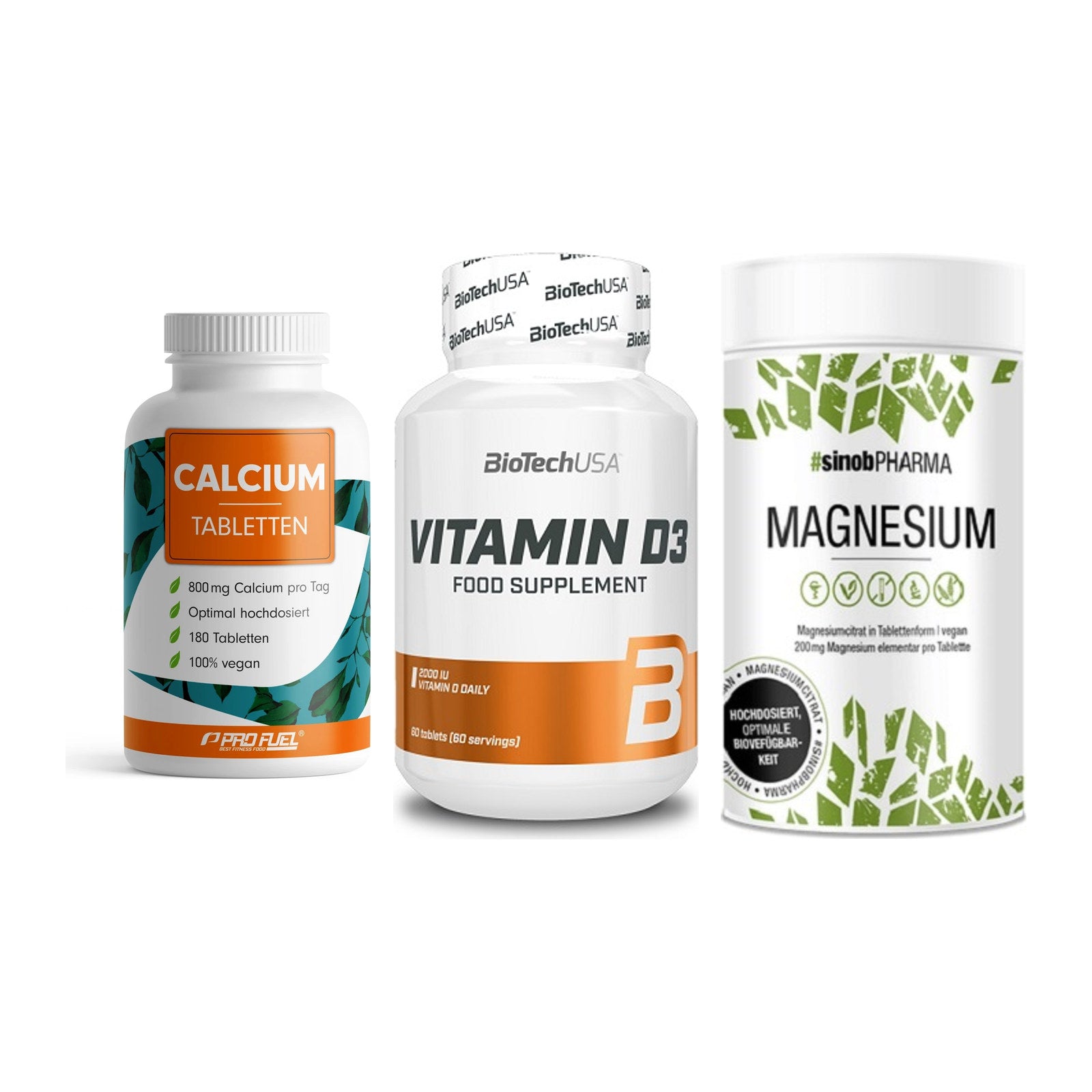 Calcium, Vitamin D & Magnesium: ProFuel Calcium + 2 weitere – alle enthaltenen Artikel