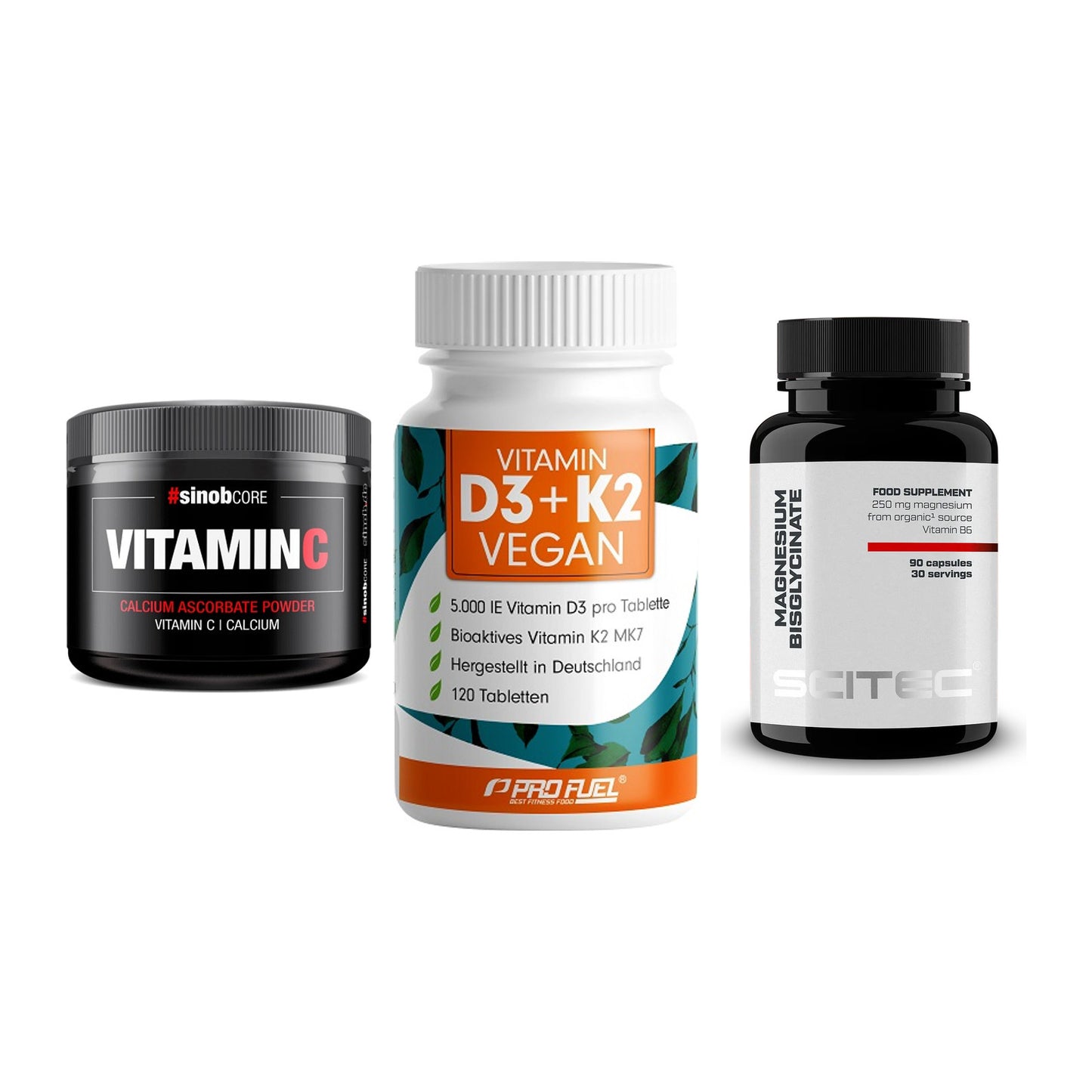 Calcium, Vitamin D & Magnesium: Sinob Vitamin C Calcium + 2 weitere – alle enthaltenen Artikel