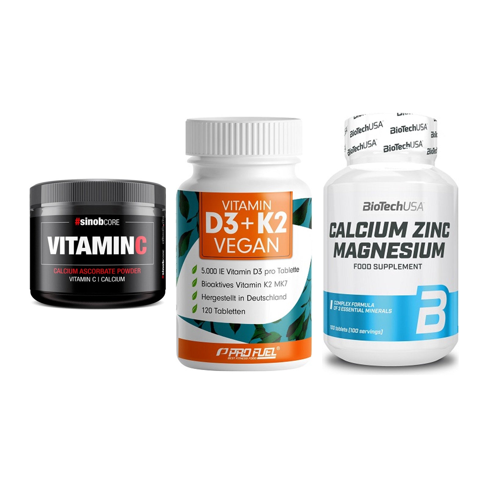 Calcium, Vitamin D & Magnesium: Sinob Vitamin C Calcium + 2 weitere – alle enthaltenen Artikel