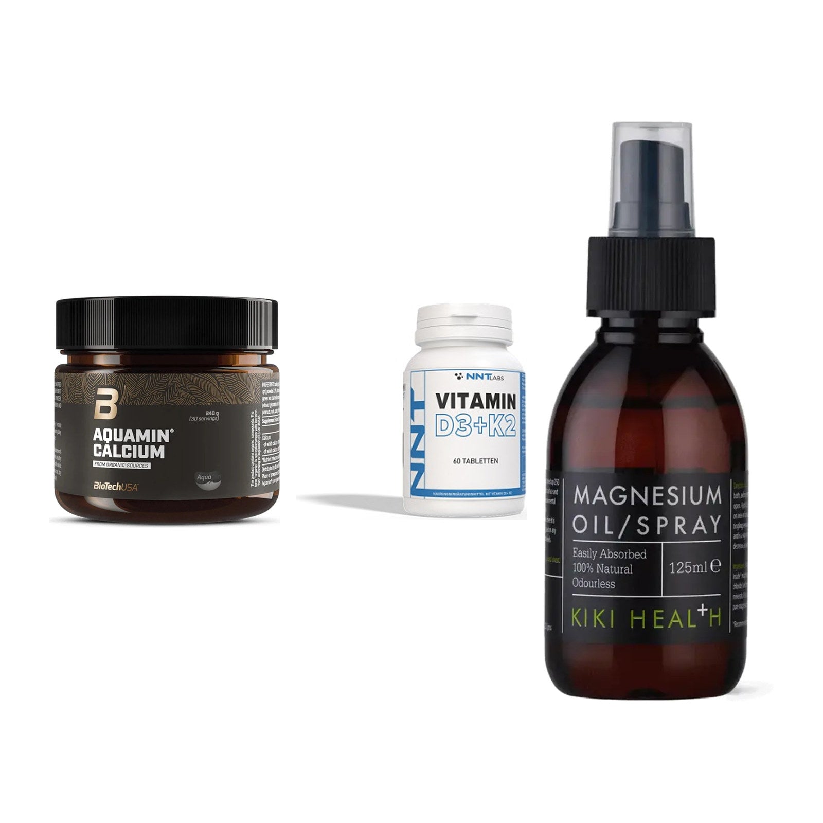 Calcium, Vitamin D & Magnesium: BioTech Aquamin Calcium + 2 weitere – alle enthaltenen Artikel