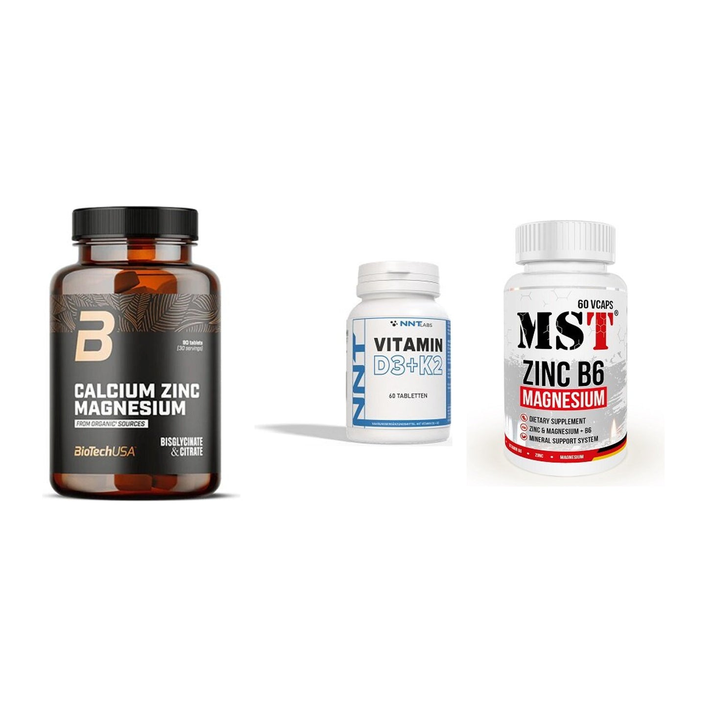Calcium, Vitamin D & Magnesium: BioTech Calcium Zinc + 2 weitere – alle enthaltenen Artikel