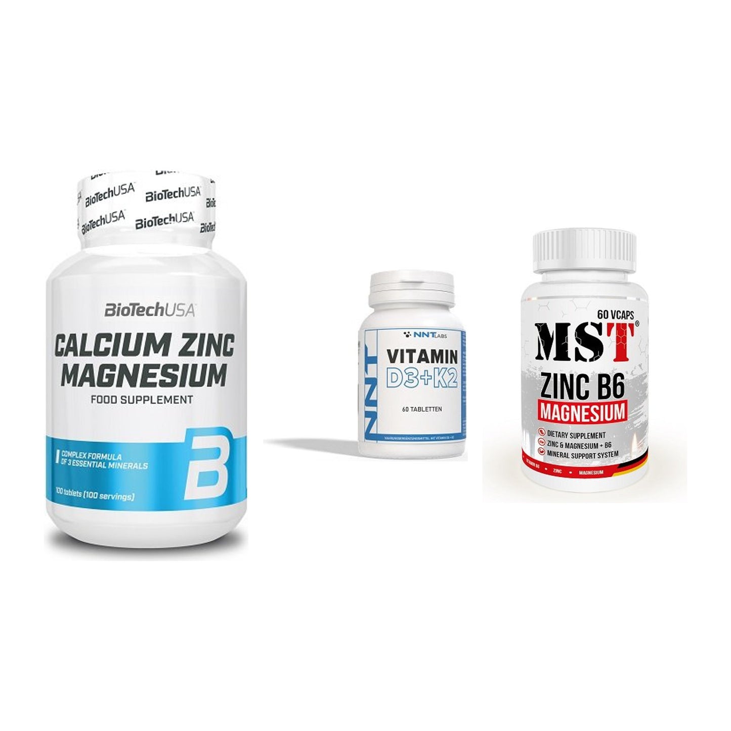 Calcium, Vitamin D & Magnesium: BioTech Calcium Zinc + 2 weitere – alle enthaltenen Artikel