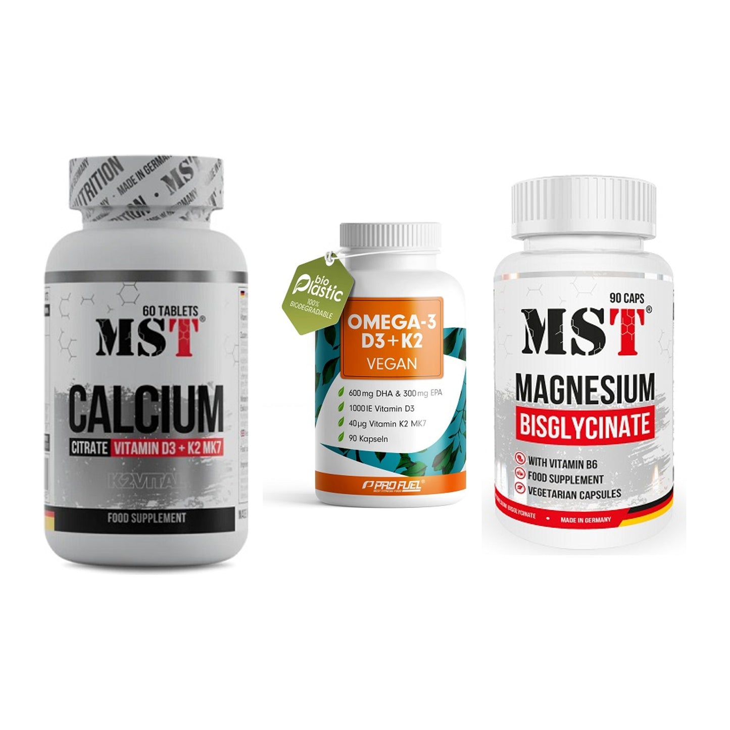Calcium, Vitamin D & Magnesium: MST Calcium Citrate D3 + 2 weitere – alle enthaltenen Artikel