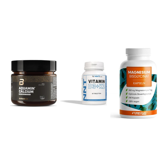 Calcium, Vitamin D & Magnesium: BioTech Aquamin Calcium + 2 weitere – alle enthaltenen Artikel