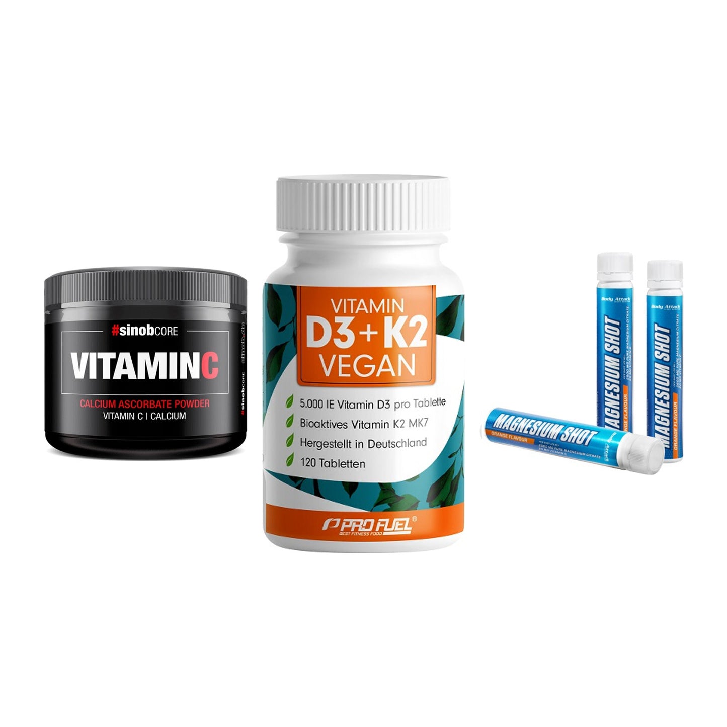 Calcium, Vitamin D & Magnesium: Sinob Vitamin C Calcium + 2 weitere – alle enthaltenen Artikel