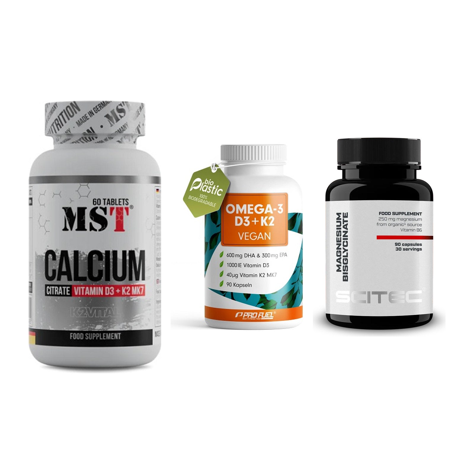 Calcium, Vitamin D & Magnesium: MST Calcium Citrate D3 + 2 weitere – alle enthaltenen Artikel
