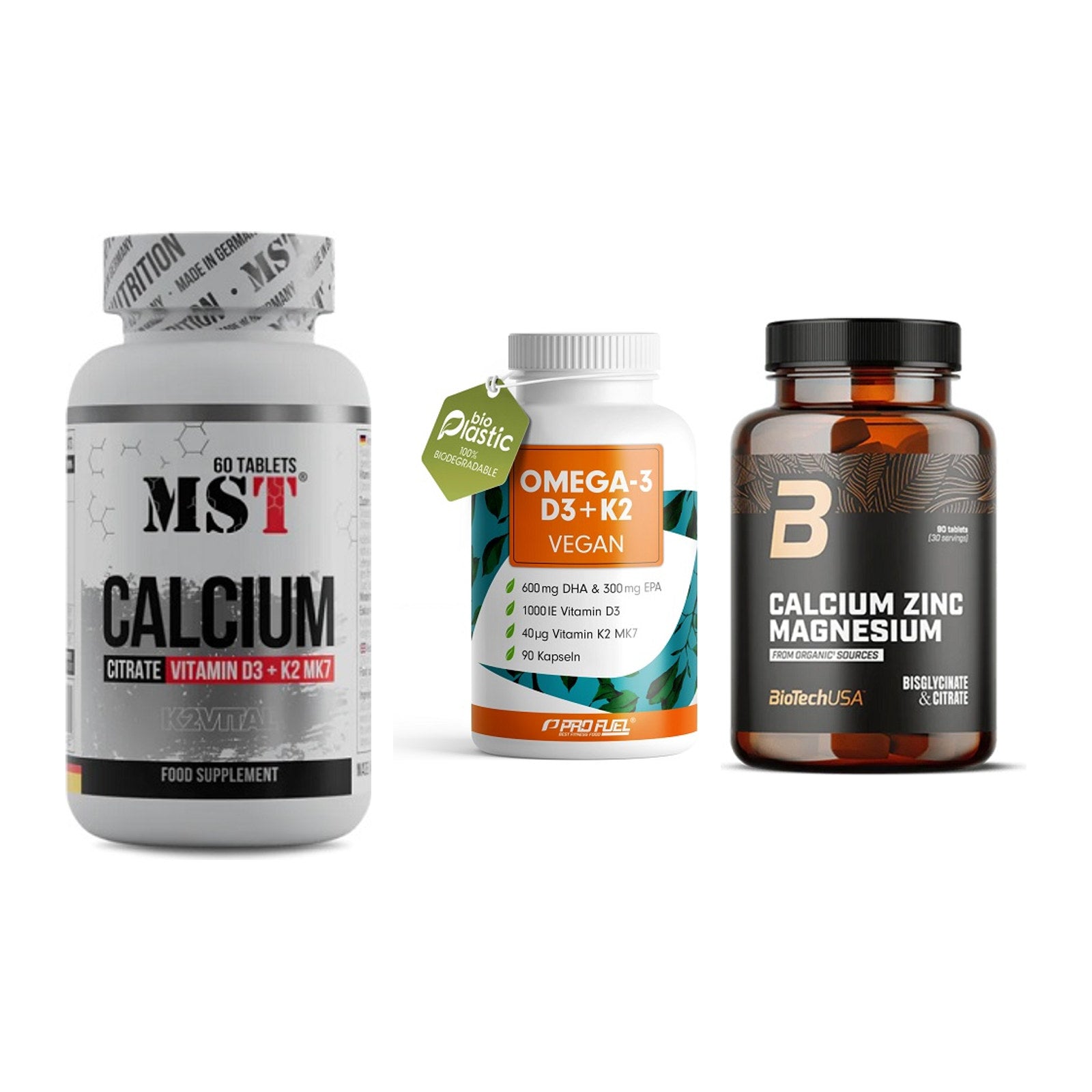 Calcium, Vitamin D & Magnesium: MST Calcium Citrate D3 + 2 weitere – alle enthaltenen Artikel