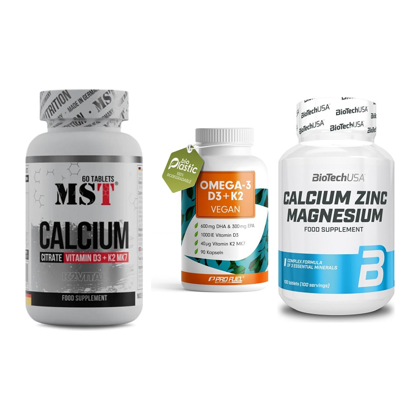 Calcium, Vitamin D & Magnesium: MST Calcium Citrate D3 + 2 weitere – alle enthaltenen Artikel