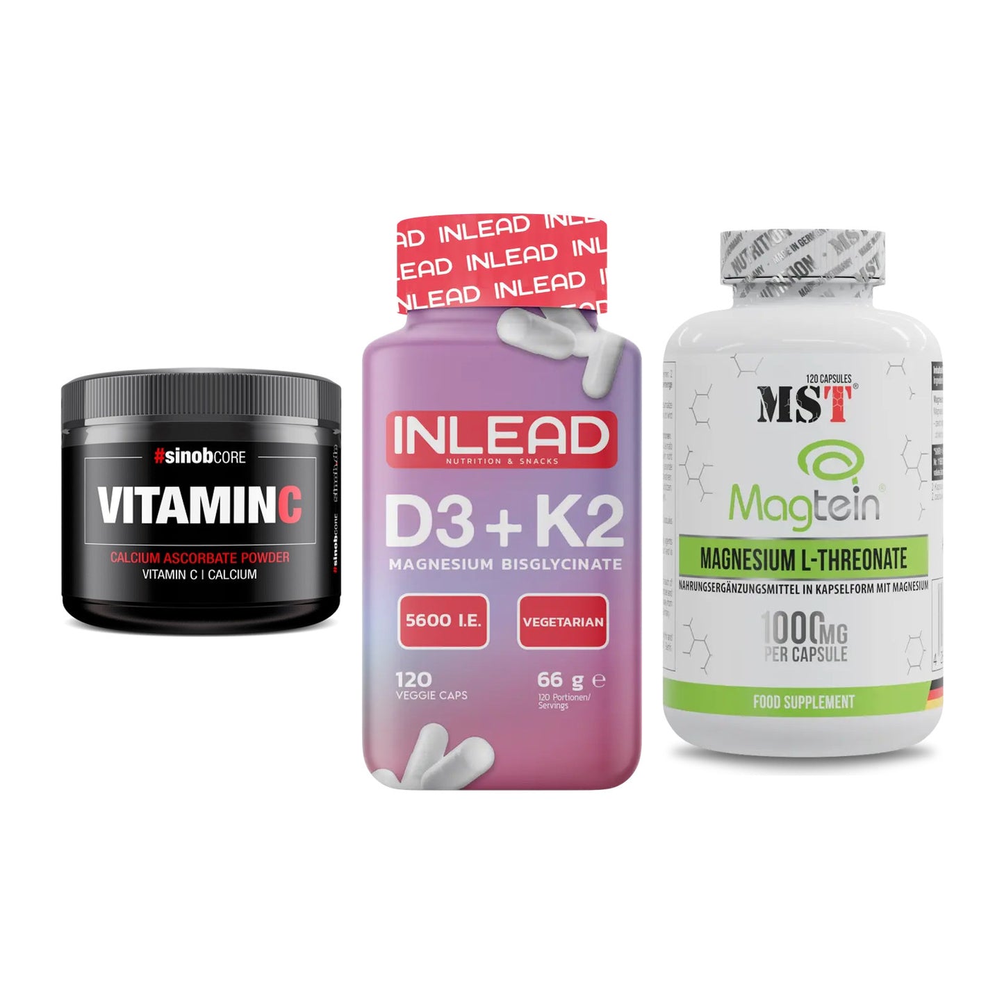 Calcium, Vitamin D & Magnesium: Sinob Vitamin C Calcium + 2 weitere – alle enthaltenen Artikel