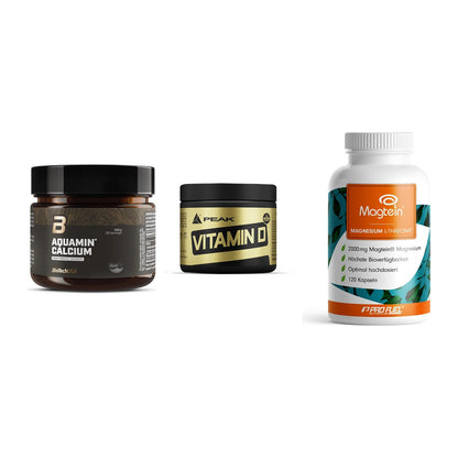 Calcium, Vitamin D & Magnesium: BioTech Aquamin Calcium + 2 weitere – alle enthaltenen Artikel