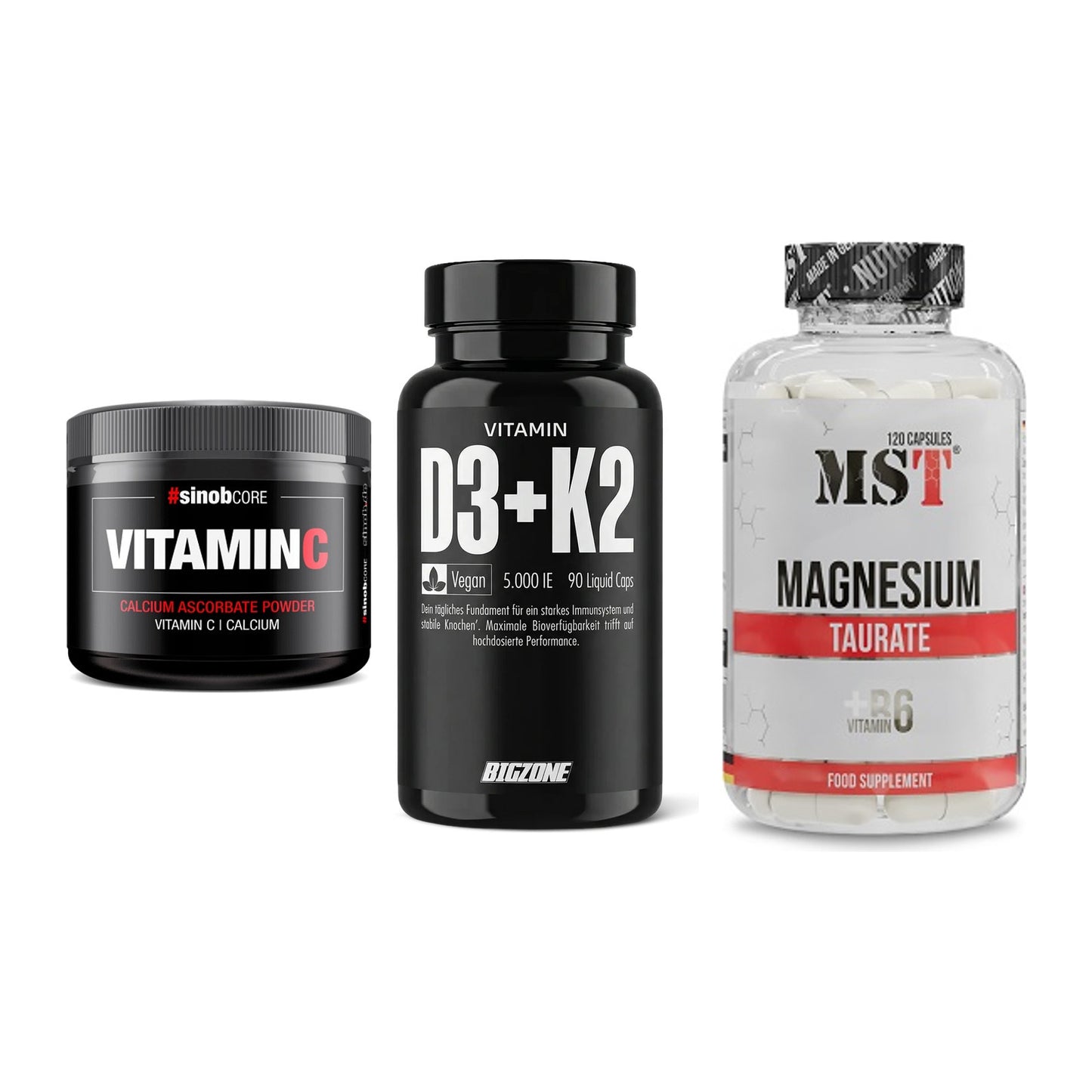 Calcium, Vitamin D & Magnesium: Sinob Vitamin C Calcium + 2 weitere – alle enthaltenen Artikel