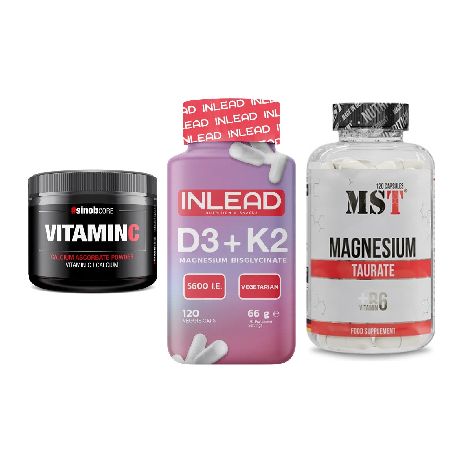 Calcium, Vitamin D & Magnesium: Sinob Vitamin C Calcium + 2 weitere – alle enthaltenen Artikel